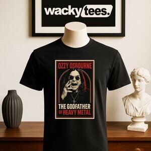 Ozzy Osbourne The Godfather of Heavy Metal Rockstar Rock Graphic Tee Shirt